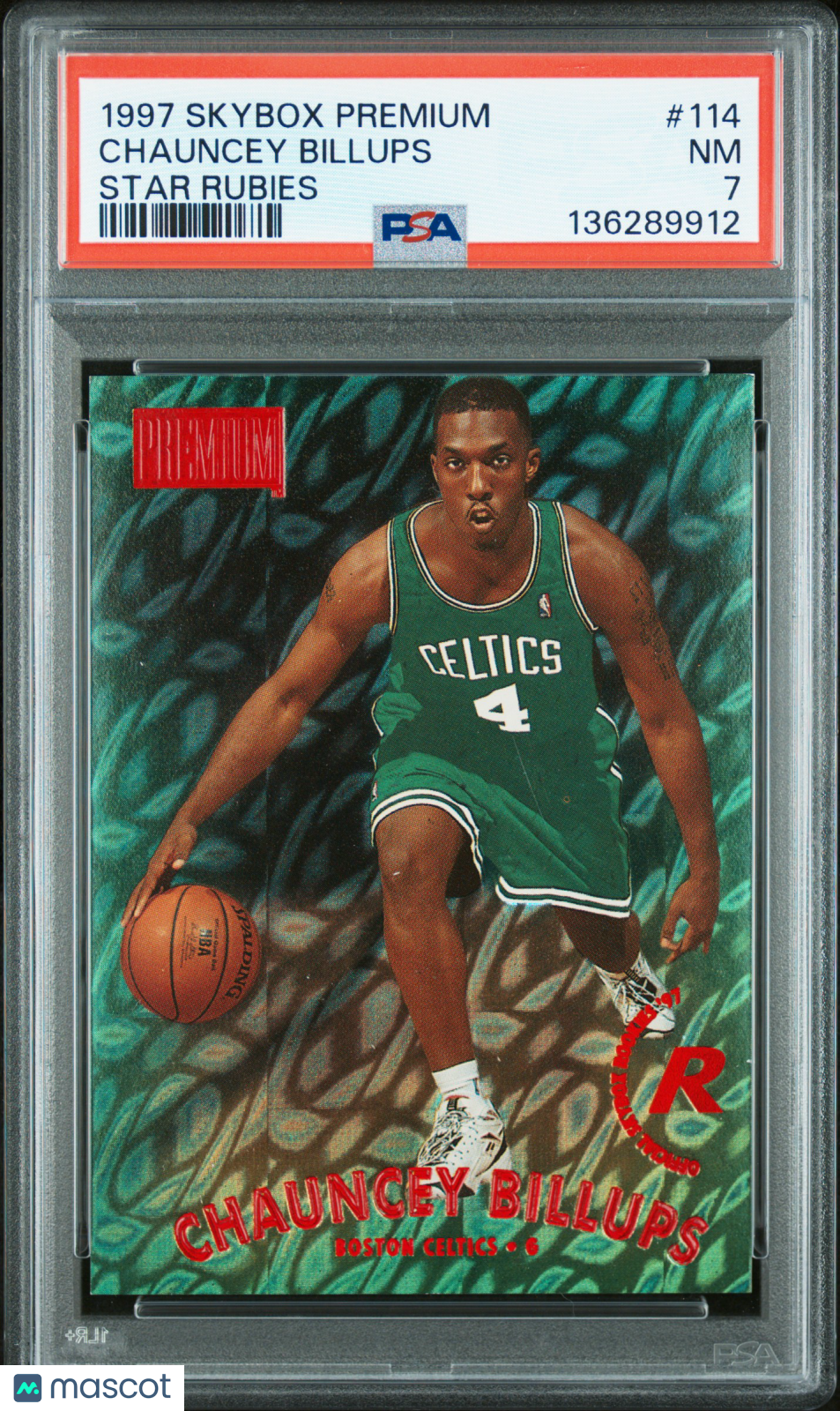1997 Skybox Premium Star Rubies #114 Chauncey Billups 13/50 Celtics PSA 7 pop 4