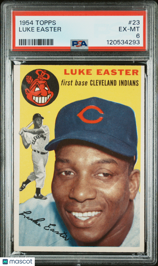 1954 Topps #23 Luke Easter Indians PSA 6
