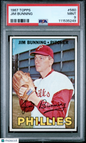 1967 Topps #560 Jim Bunning Phillies PSA 9