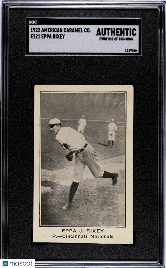 1922 E120 American Caramel Eppa Rixey Cincinnati SGC Authentic
