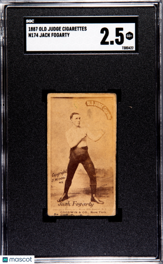 1887 N174 Old Judge Boxing Jack Fogarty SGC 2.5