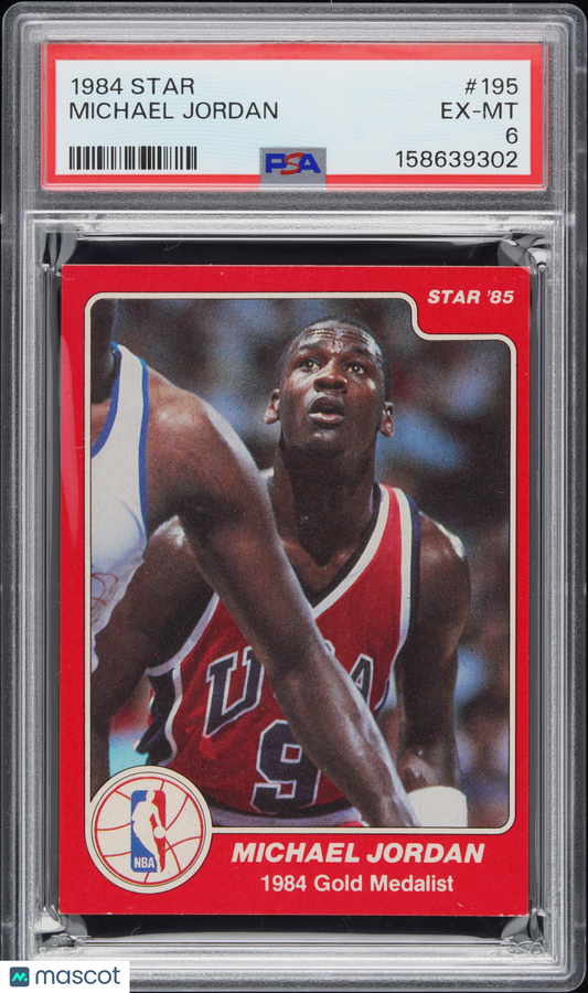 1984 Star #195 Michael Jordan Bulls PSA 6
