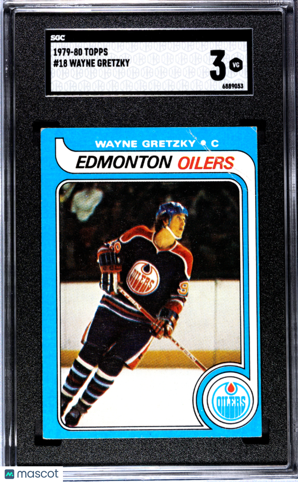 1979 Topps #18 Wayne Gretzky Rookie HOF Oilers SGC 3