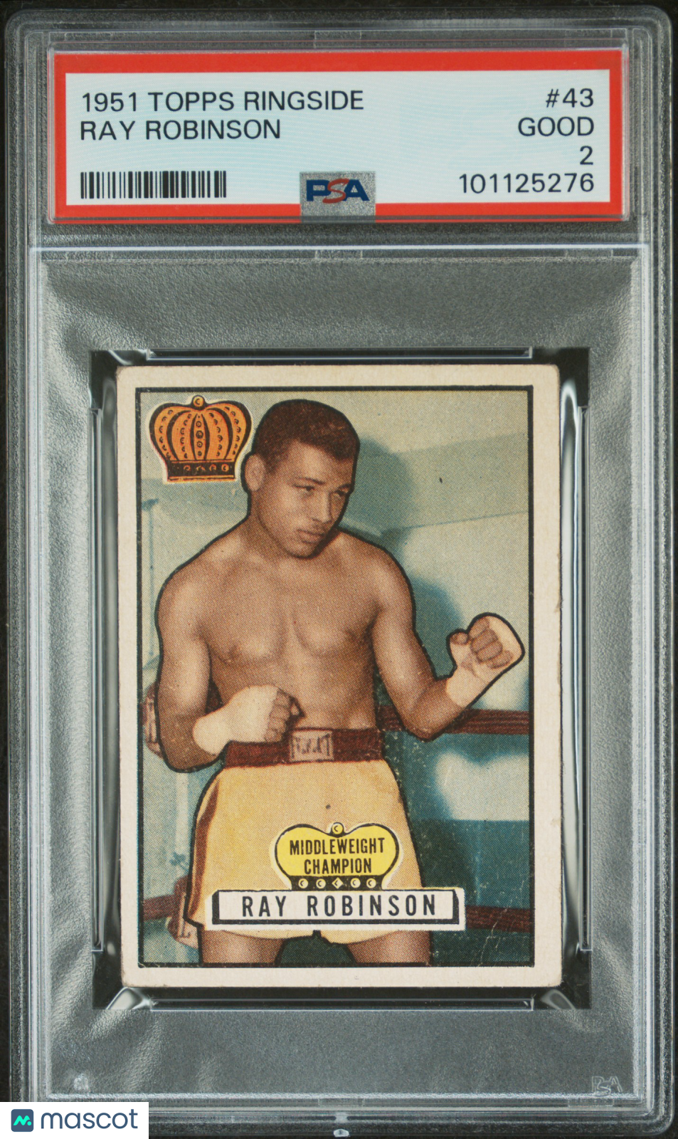 1951 Topps Ringside #43 Ray Robinson PSA 2