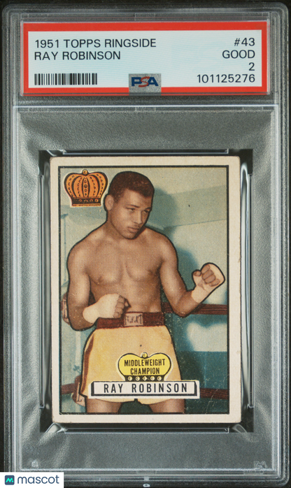 1951 Topps Ringside #43 Ray Robinson PSA 2