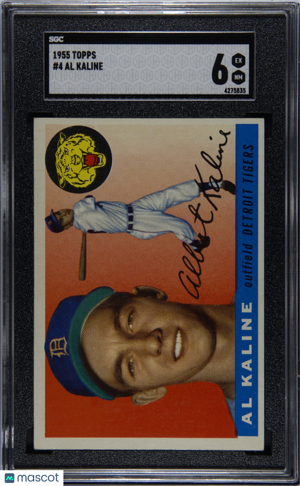 1955 Topps #4 Al Kaline Tigers SGC 6