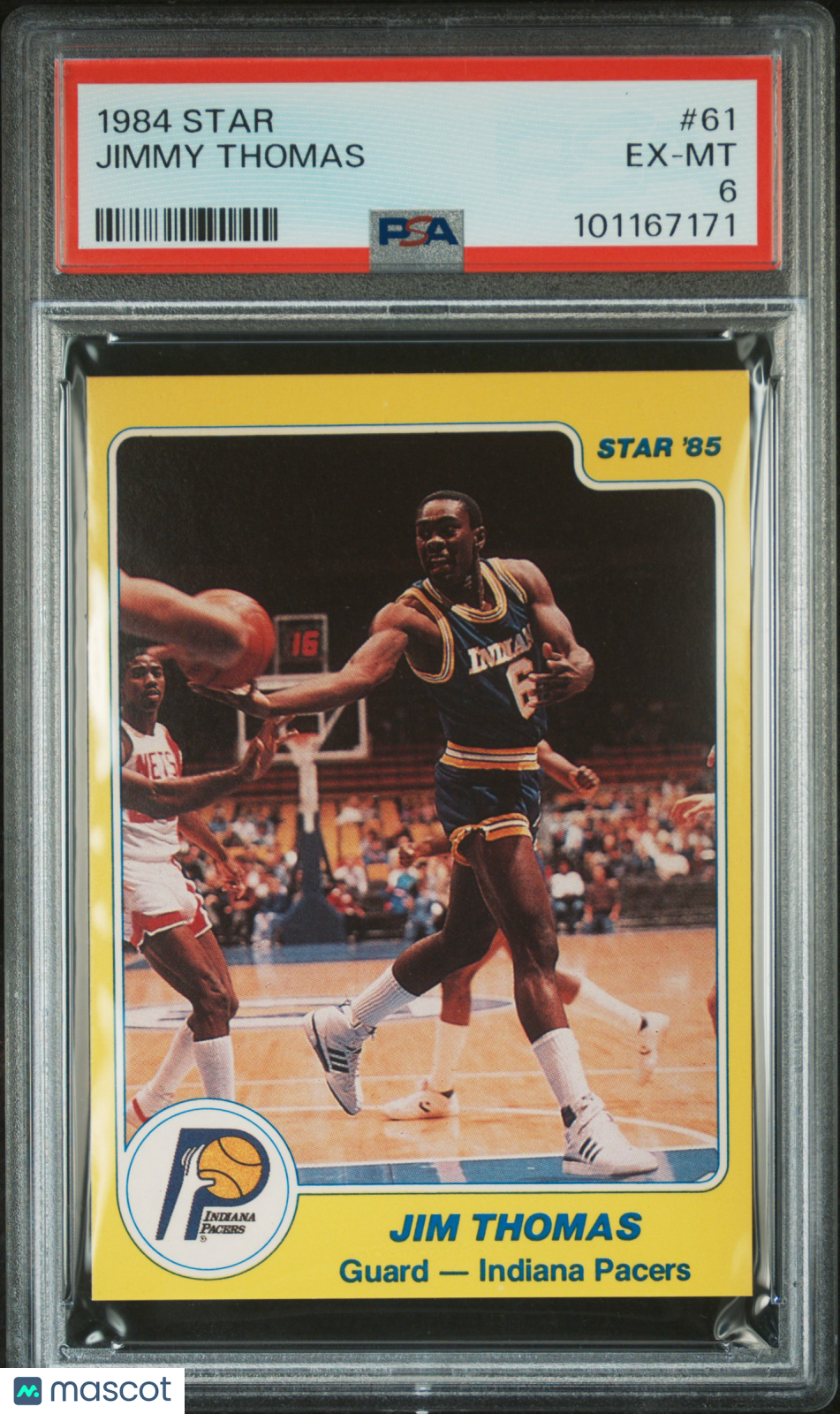 1984 Star #61 Jimmy Thomas Pacers PSA 6