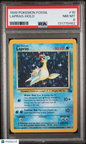 1999 Pokemon Fossil #10 Lapras Holo PSA 8