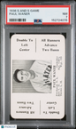 1936 S And S Game Paul Waner Pirates PSA 7