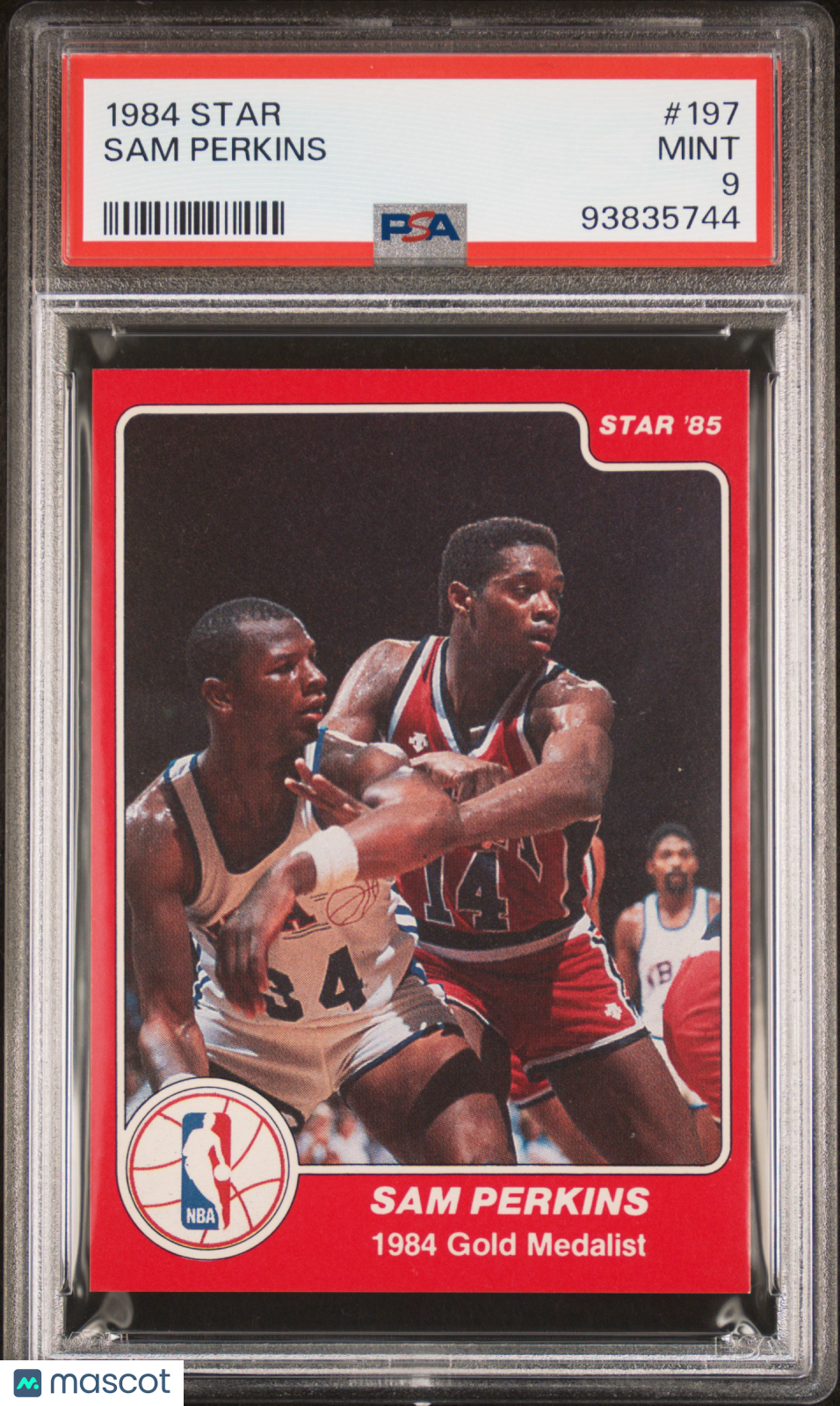 1984 Star #197 Sam Perkins Mavericks PSA 9 pop 6 (None Higher)