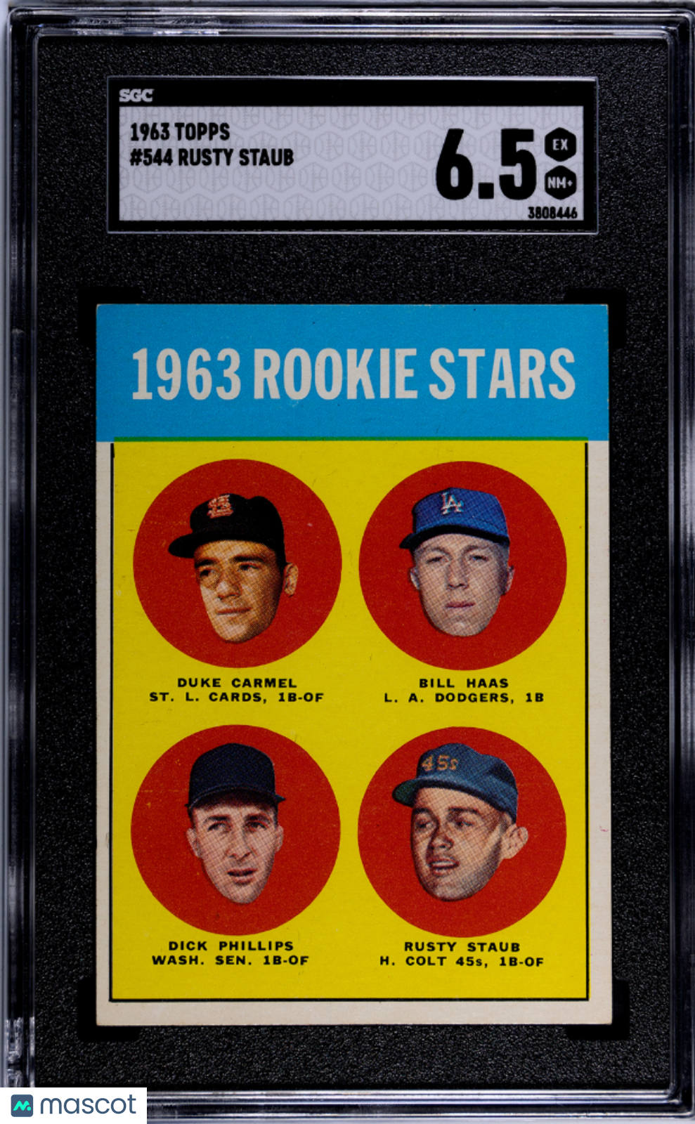 1963 Topps #544 Rusty Staub Rookie SGC 6.5