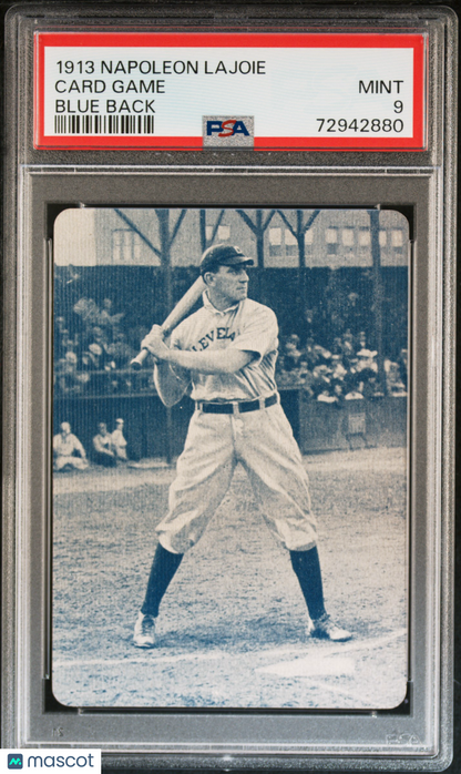 1913 Napoleon Lajoie Card Game Blue Back PSA 9