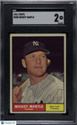 1961 Topps #300 Mickey Mantle Yankees SGC 2