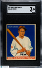 1933 World Wide Gum #63 Joe Cronin Senators SGC 3