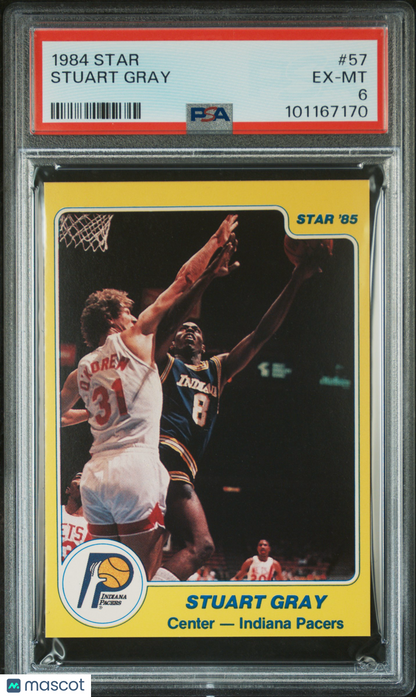 1984 Star #57 Stuart Gray Pacers PSA 6