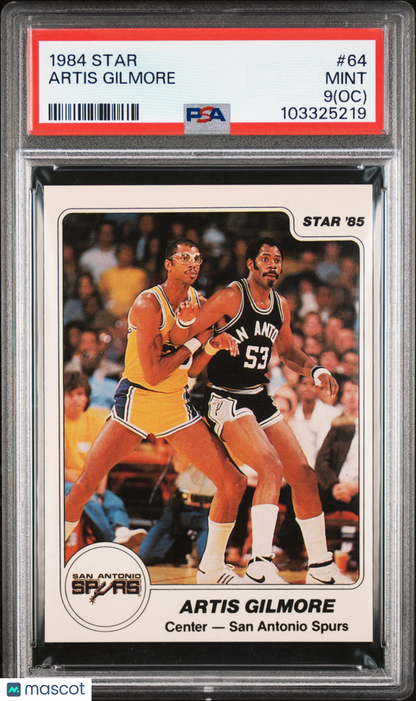 1984 Star #64 Artis Gilmore Spurs PSA 9 (OC)