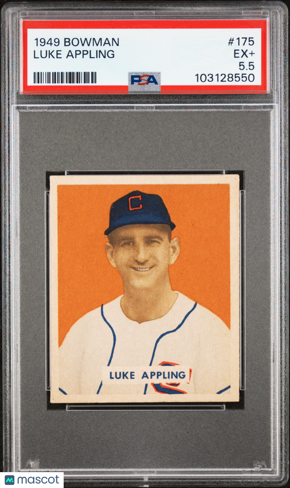 1949 Bowman #175 Luke Appling White Sox PSA 5.5