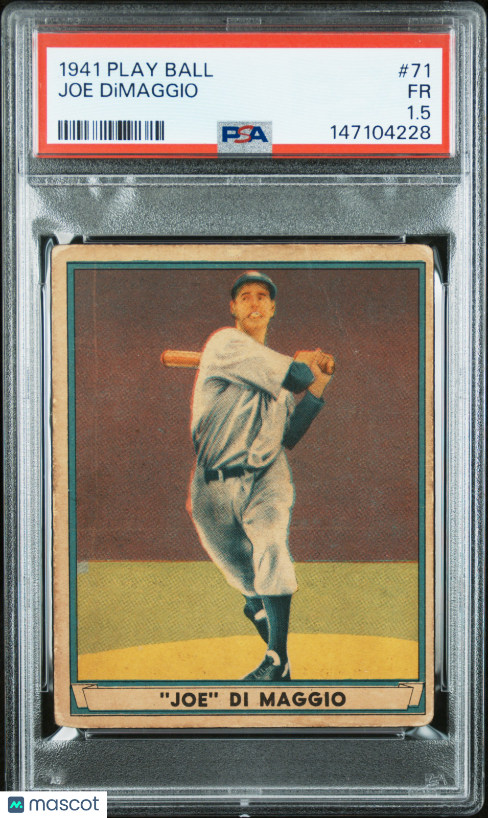 1941 Play Ball #71 Joe Dimaggio Yankees PSA 1.5