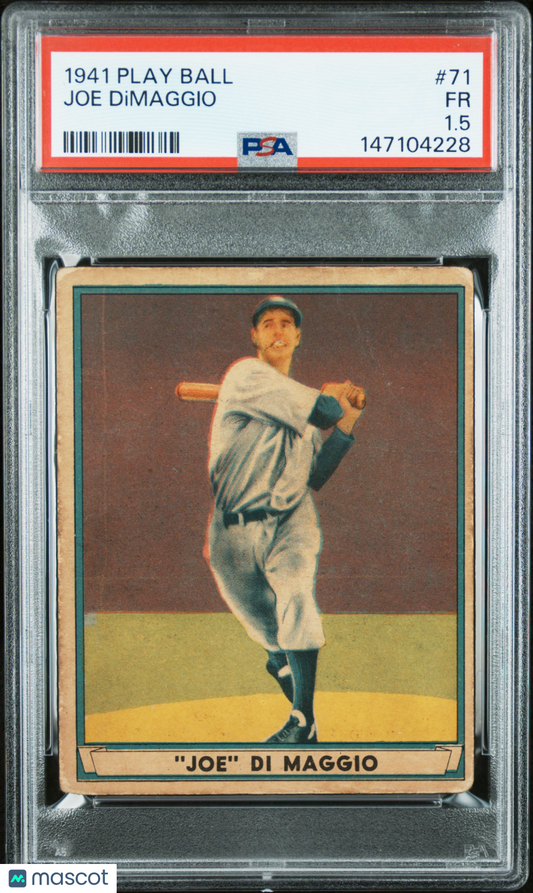 1941 Play Ball #71 Joe Dimaggio Yankees PSA 1.5
