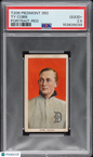 T206 Ty Cobb Portrait Red Detroit PSA 2.5 Piedmont Back