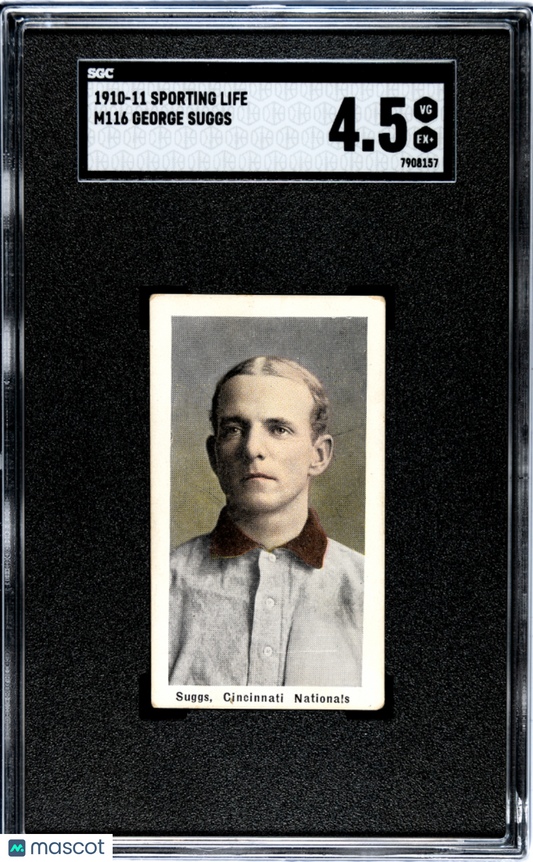 1910-11 M116 Sporting Life George Suggs Cincinnati SGC 4.5
