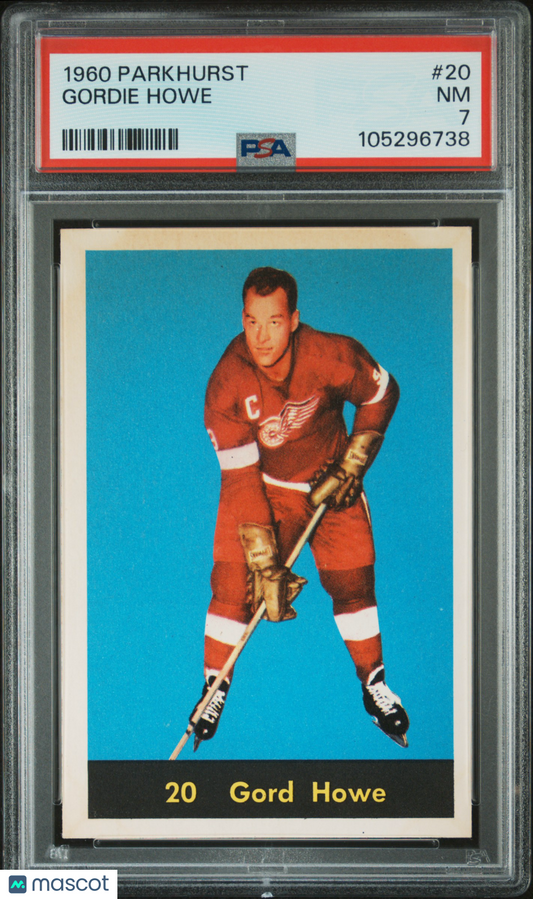 1960 Parkhurst #20 Gordie Howe Red Wings PSA 7