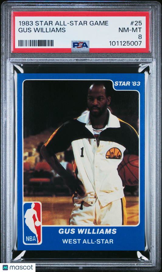 1983 Star All-Star Game #25 Gus Williams PSA 8