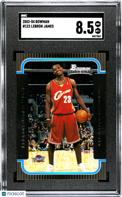 2003 Bowman Rookie & Stars #123 LeBron James Rookie SGC 8.5 Well Centered