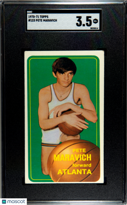 1970 Topps #123 Pete Maravich Rookie HOF Atlanta SGC 3.5