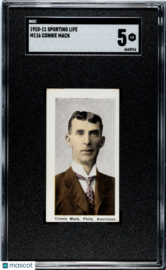 1910-11 Sporting Life M116 Connie Mack SGC 5