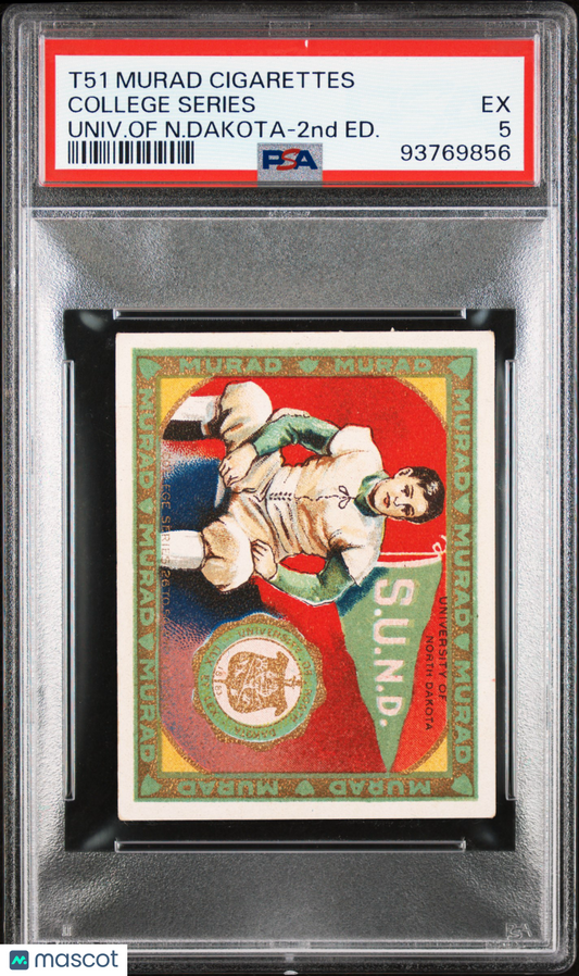 T51 Murad College Series Univ. Of North Dakota Football PSA 5 pop 3 (0 Higher)