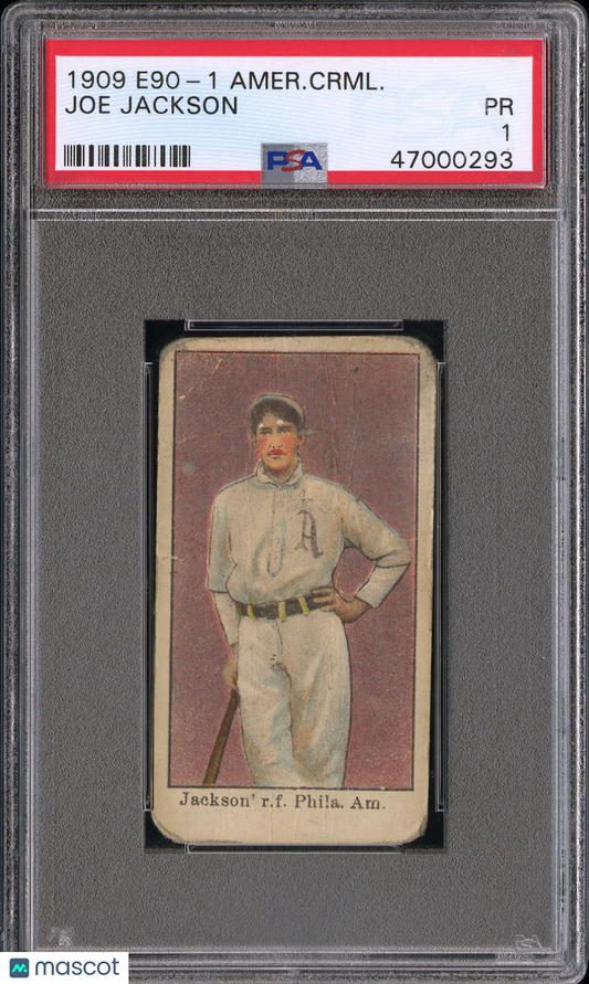 1909 E90-1 American Caramel Shoeless Joe Jackson PSA 1