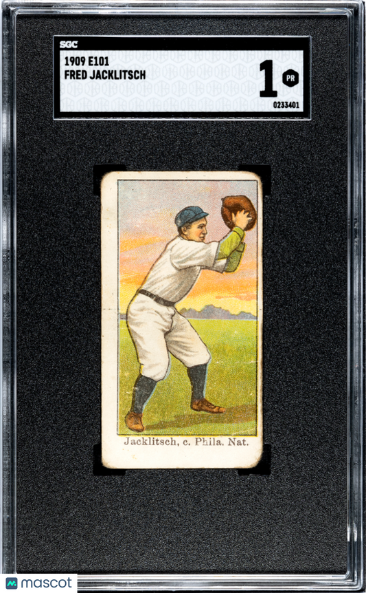 1909 E101 Set of 50 Fred Jacklitsch Philadelphia SGC 1