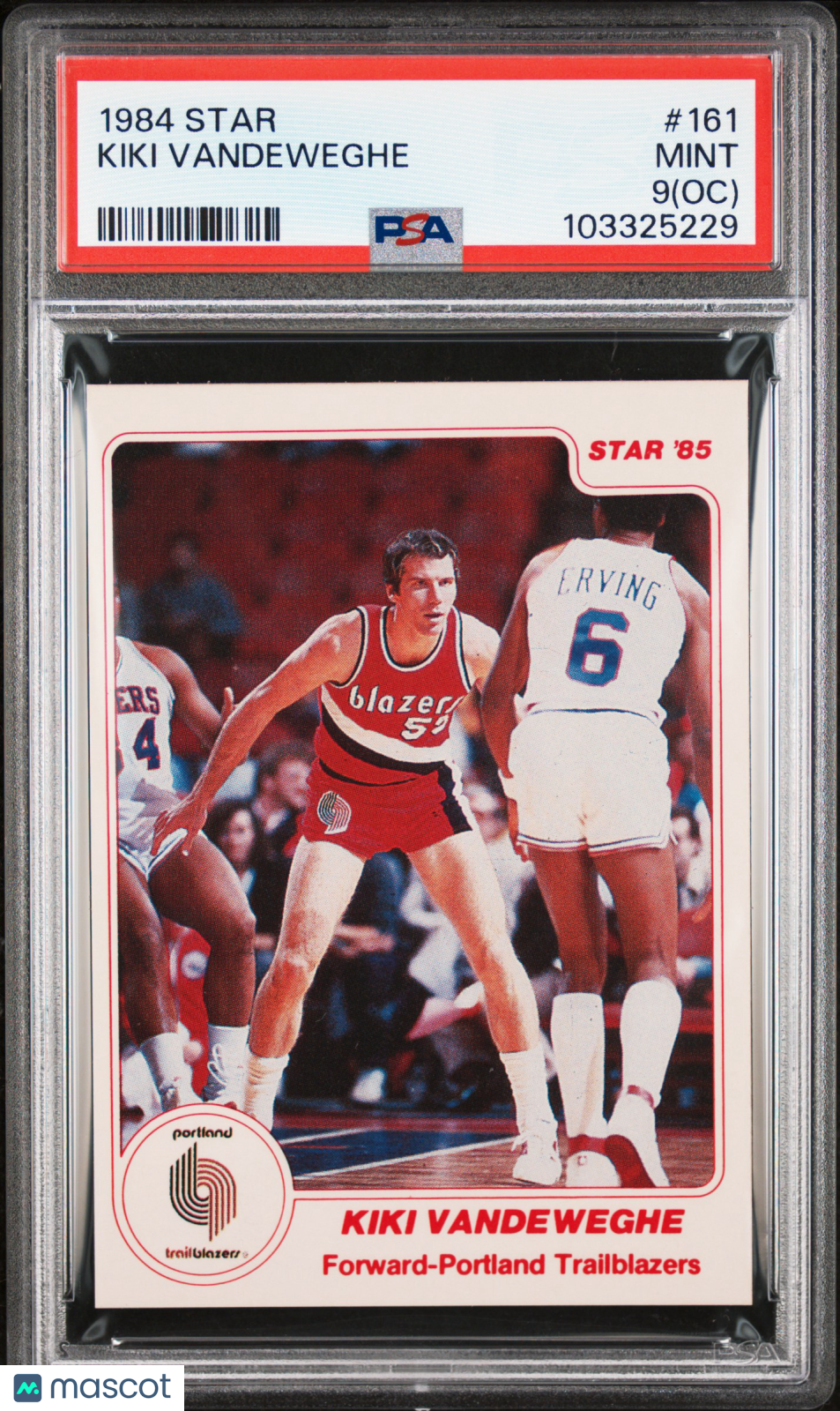 1984 Star #161 Kiki Vandeweghe Trailblazers PSA 9 (OC)