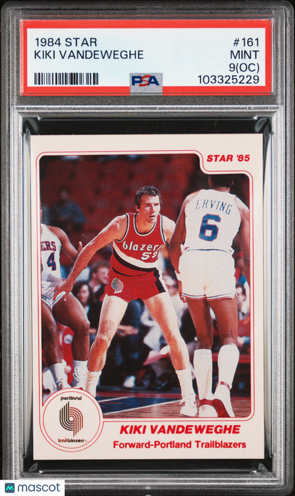 1984 Star #161 Kiki Vandeweghe Trailblazers PSA 9 (OC)