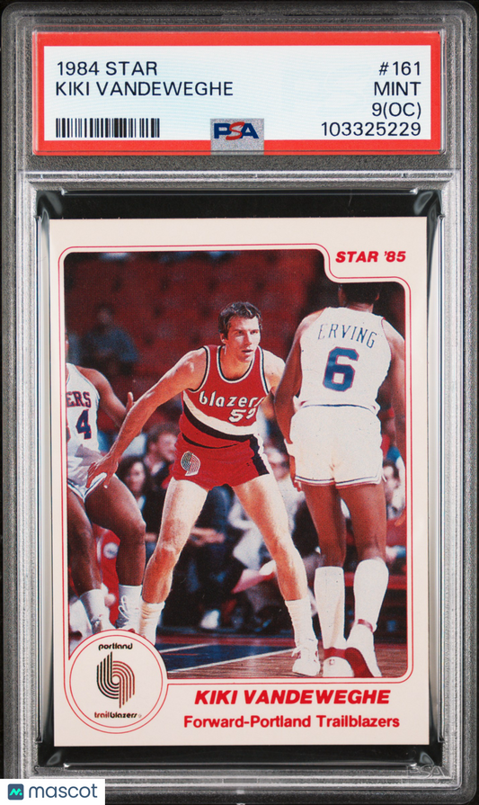 1984 Star #161 Kiki Vandeweghe Trailblazers PSA 9 (OC)