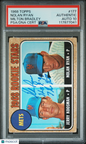 1968 Topps Milton Bradley Nolan Ryan RC HOF Signed 2 Inscriptions PSA Auto 10