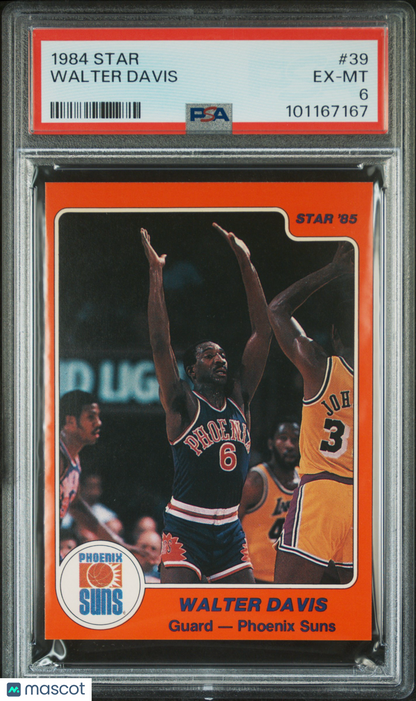 1984 Star #39 Walter Davis Suns PSA 6