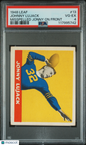 1948 Leaf #13 Johnny Lujack Error Misspelled Jonny On Front Bears PSA 4