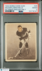 1933 World Wide Gum Ice Kings #28 Wildor Larochelle English Only Canadiens PSA 2