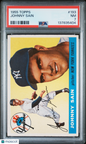 1955 Topps #193 Johnny Sain Yankees PSA 7