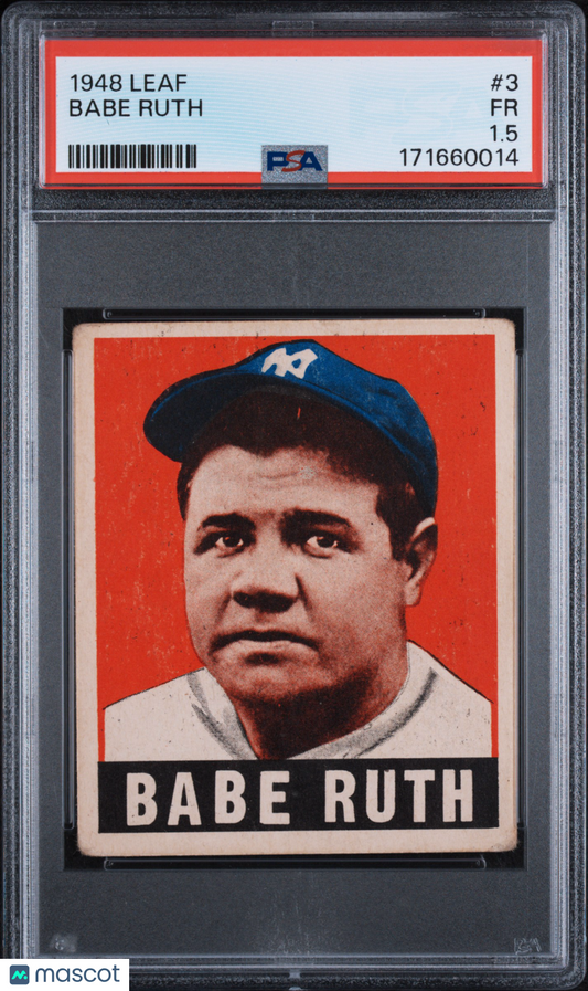 1948 Leaf #3 Babe Ruth Yankees PSA 1.5