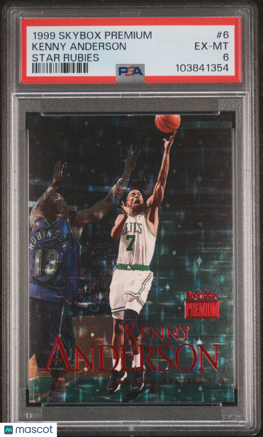 1999 Skybox Premium Star Rubies #6 Kenny Anderson Celtics /45 PSA 6