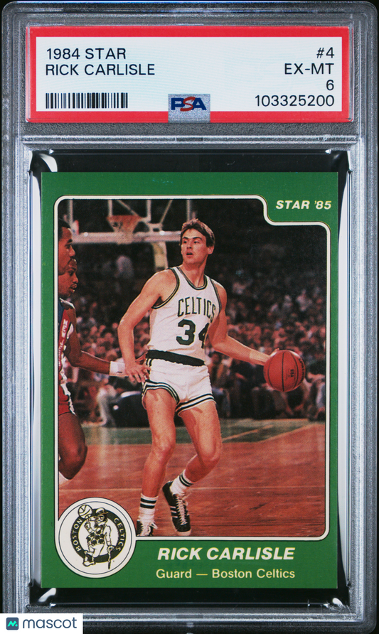 1984 Star #4 Rick Carlisle Celtics PSA 6