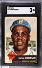 1953 Topps #1 Jackie Robinson Dodgers SGC 3