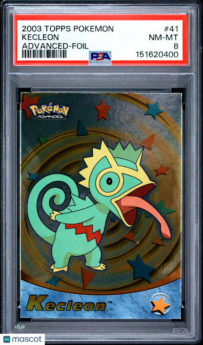 2003 Topps Pokemon Advanced #41 Kecleon PSA 8 Pop 2