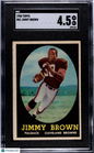 1958 Topps #62 Jimmy Brown Rookie HOF Browns SGC 4.5