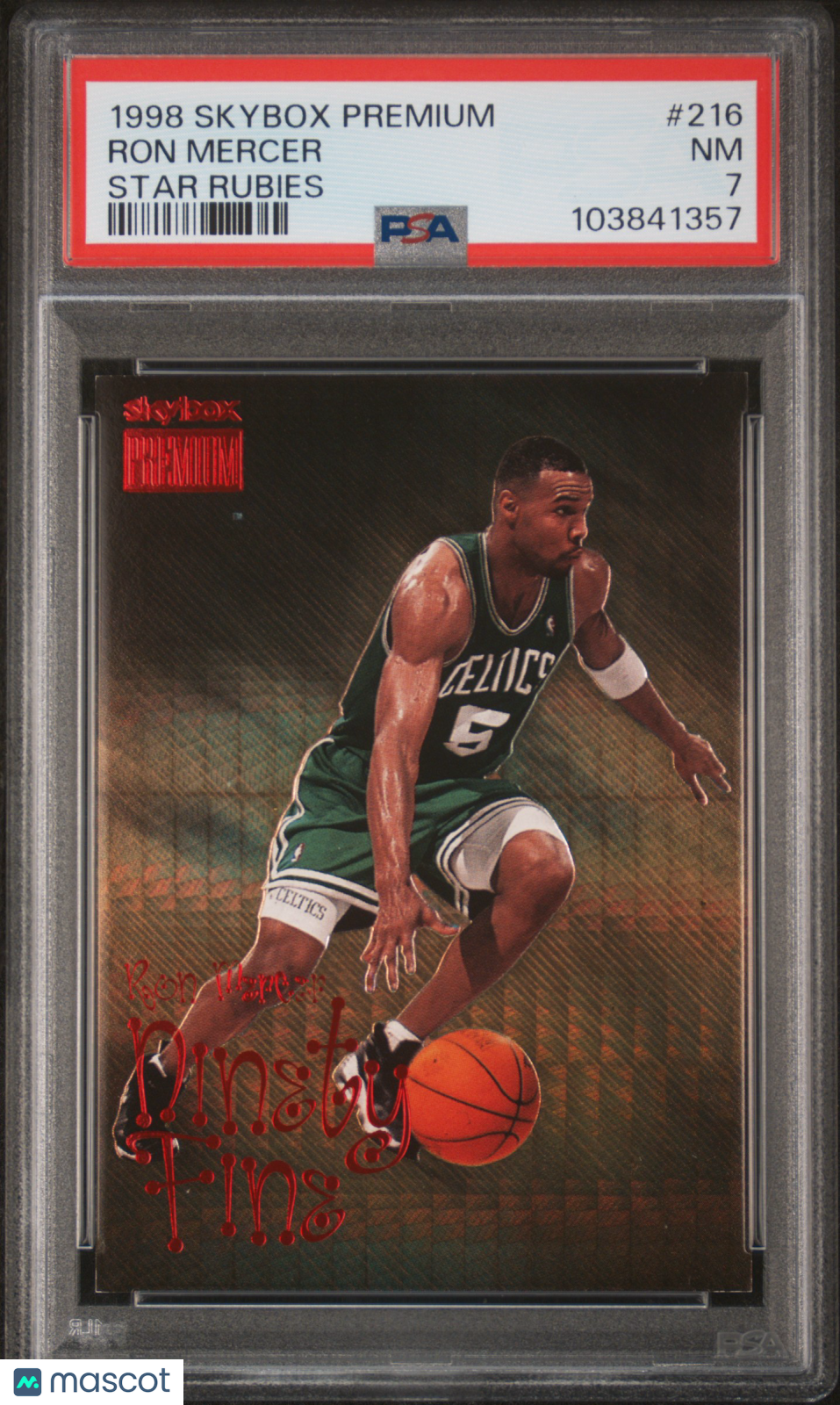 1998 Skybox Premium Star Rubies #216 Ron Mercer /50 PSA 7 pop 3 (0 Higher)