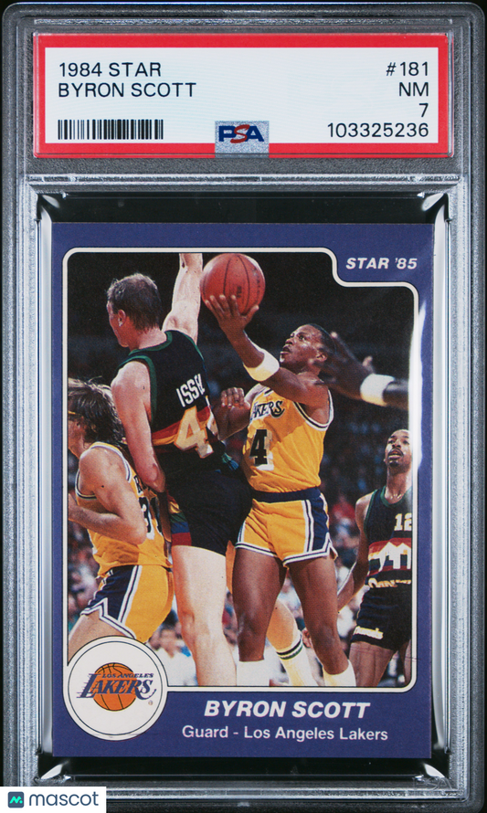 1984 Star #181 Byron Scott Lakers PSA 7