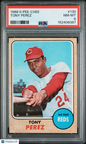 1968 OPC O-Pee-Chee #130 Tony Perez Reds PSA 8